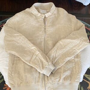 LAST CHANCE! Denim & Flower Beige Linen Jacket